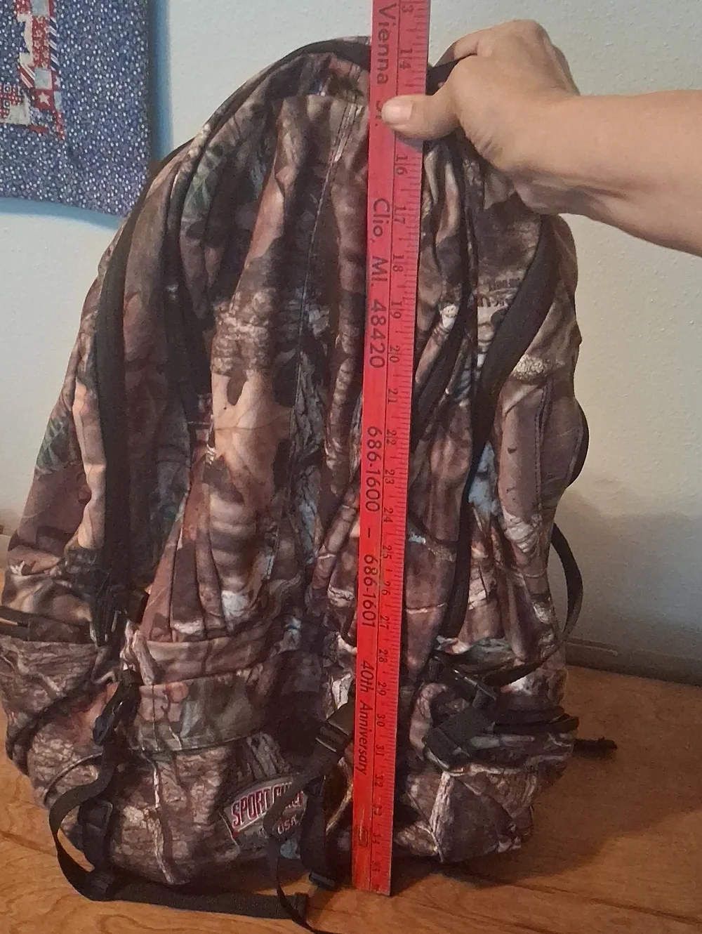 Sportchief Hiking Backpack Scent Zero Antimicrbial